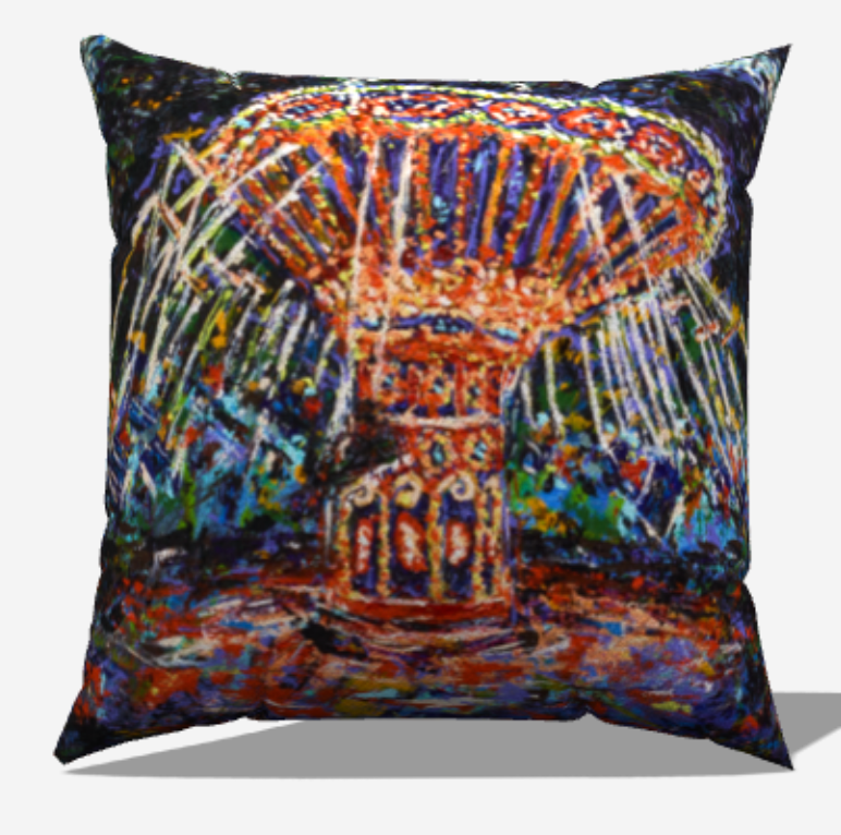 Artsy Linen Throw Pillow Cover