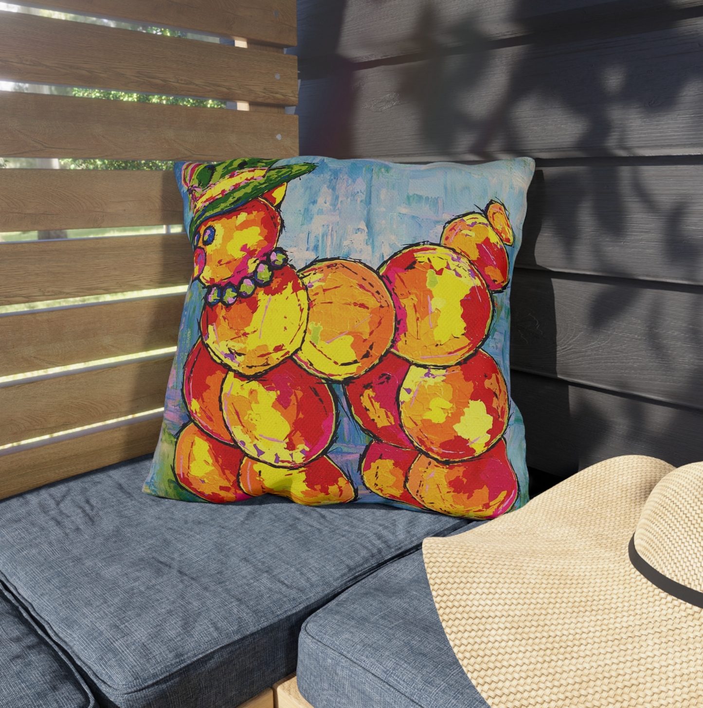 Artsy Linen Throw Pillow Cover